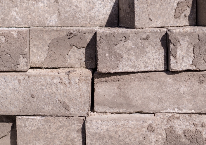 stack of gray pavement cobblestones