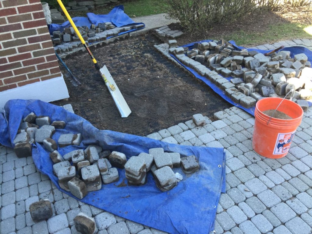 Restoring & Installing Pavers In The Fall 2
