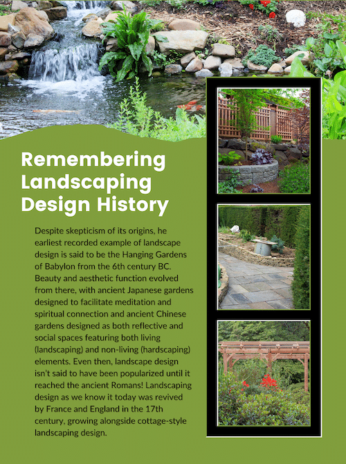 Landscaping Design History